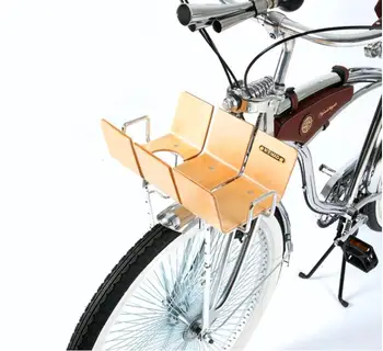 Senovinių Dviračių priekiniai krepšelį bambuko krepšelį road bike / kalnų dviračių priekinė bagažinė, dviračių priedai