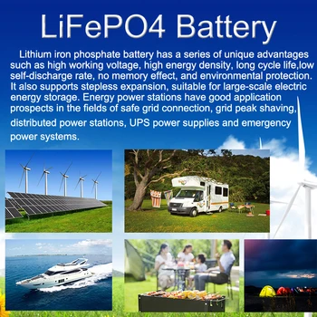 3.2 V 90Ah LiFePO4 baterija Ličio geležies phospha Didelės talpos 12V 24V Saulės 90000mAh 3C 270A Gali padaryti Valtis baterija Automobilio batteriy