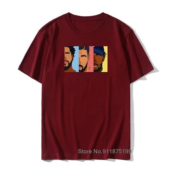 Drake J Cole Kendrick Lamar Derliaus vyriški marškinėliai Cool Retro Dizainas Vyrų Medvilnės marškinėliai Topai Tees Rap Rock Estetinės Tees