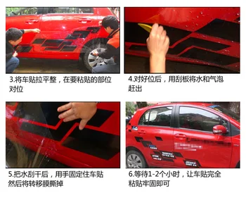 Automobilių lipdukai Toyota Prado 2010-2021 Kūno išorės apdailos modifikuotų asmeninį užsakymą plėvelės, lipdukai