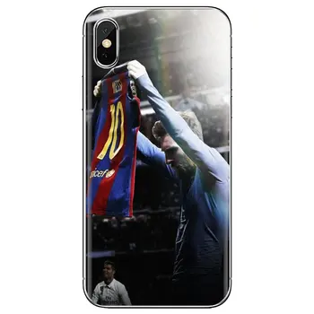 Lionelis messi Futbolo Užsakymą Silikoninis Telefono dėklas, Skirtas Xiaomi Mi A1 A2 A3 5X 6X 8 9 9T 10 10T 11 Lite SE Pro