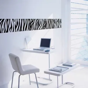 Lango Lipdukas Zebra modelis Stiklo plėvelė Sienų lipdukai Juosmens vinilo Greitai 