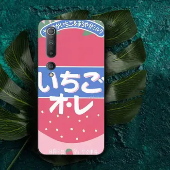 MaiYaCa Kawaii Japonijos Braškių Pieno Gėrimo Butelis Telefoną Atveju Redmi Pastaba 7 8 5 9 pro 8T Xiaomi mi 4X 5plus 6, 7A 8