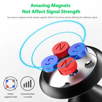 GETIHU Magnetinio Automobilinis Telefono Laikiklis Mount Universalus Mobiliojo ryšio Stovi Magnetas Paramos GPS iPhone 12 11 XR XS 7 8 