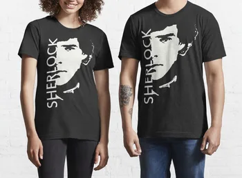 Šerlokas Vyrų T-Shirt 2021 M. Vasarą Geometrinės Apskritimo Viršuje Tees Mados O--Kaklo Trumpomis Rankovėmis Atsitiktinis Laisvi Marškinėliai Vyrams