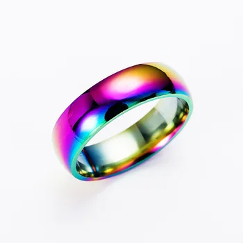 Asmeninį nerūdijančio plieno žiedas paprasta titano plieno žiedas