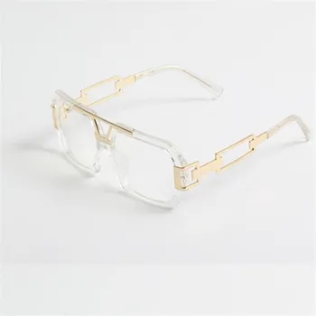 KAPELUS akiniai nuo saulės Metalo rudos spalvos akiniai nuo saulės Stačiakampio formos akiniai nuo saulės 6270 uv400 apsauga nuo Saulės
