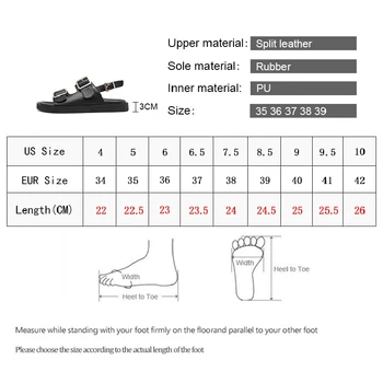 Šypsena Ratas 2021 M. Vasaros Moterų Sandalai Butai Platforma batai Mados Atsitiktinis Metalinės sagties Minkšti, apačioje Ponios sandalai