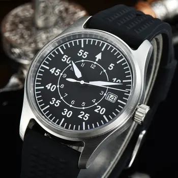 39mm Viršuje Vyrų Mechaninis laikrodis juodas ciferblatas 200m Vandeniui Japonija NH35 Judėjimo Šviesos Safyro stiklas Automatinis Laikrodis