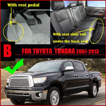 Automobilių kilimėliai Toyota Tundra 2007 2008 2009 2010 2011 2012 2013 Custom auto pėdų Pagalvėlės automobilių kilimų dangtis
