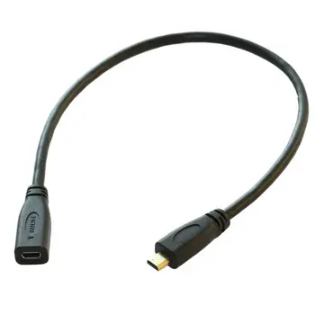 Micro HDMI Vyrų ir Moterų Pratęsimo Extender Trumpas Adapterio Kabelis D tipas