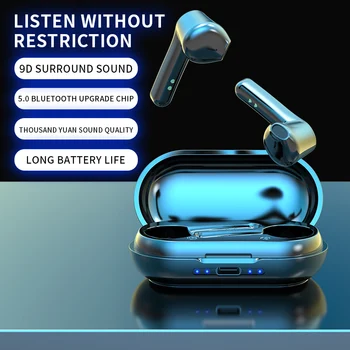 TWS Ausinės Bluetooth Su Įkrovimo Lauke Belaidės Ausinės 9D Stereo Sporto Vandeniui Žaidimas Ausinės Bluetooth Su Mikrofonu
