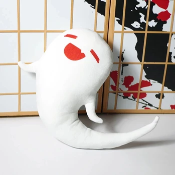 Anime Žaidimas Genshin Poveikio Cosplay Hu Tao Mielas Baltas Vaiduoklis Pliušinis Lėlės Pagalvę Cosplay Animacinis Žaislas Gimtadienio Dovanos Mergaitėms CS615