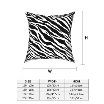 Arklių Zebra Modelio Spausdinimo Pagalvės užvalkalą Apdaila Juoda Ir Balta Pagalvėlė Apima, Mesti Pagalvės Namų dvipusis Spausdinimas