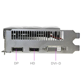 Yeston RX560D-4G D5 TA Rodyti Kortelę 1176-6000MHz 4G GDDR5 128bit Žaidimų Rodyti Kortelę su DP + HDMI suderinamus + DVI-D