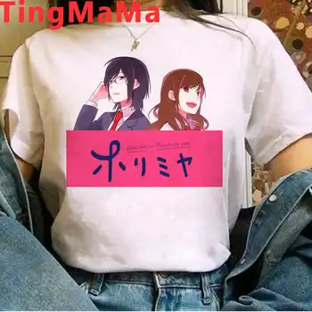 Horimiya marškinėliai t-shirt moterų harajuku kawaii grafinis tees moterų plius dydis japonijos t-shirt viršuje tees streetwear