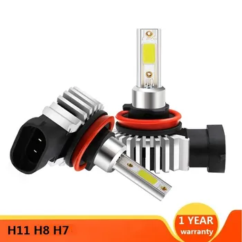 2021 Atnaujinti Mini Canbus H4 H7, LED Rūko Žibintų Rinkinys 60W 20000LM/Set H1 H11 9005 HB3 9006 HB4 H8 9012 h3 6000K Automobilių Lemputės Blanc
