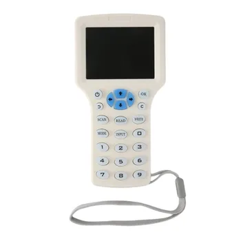 Anglų kalba 10 dažnio RFID Kortele Nfc Skaitytuvas WriterModule kopijuoti M1 13.56 MHZ užšifruotas, popierinės kopijavimo aparatų matricos Programuotojas USB NFC UID Žymeklį Klavišą Kortelės