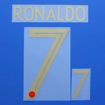 Super A iki 2018 m. Pasaulio Čempionatas portugalijoje namų futbolo RONALDO skaičius šrifto spausdinimo, Karšto štampavimo lopai