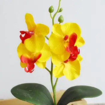 Dirbtinių Gėlių Bonsai Orchidėja Bonsai Dirbtinis Spalvingas Drugelis Orchidėja, Gėlių Vazonas 
