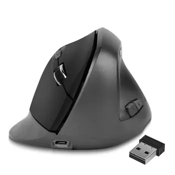 Ergonomiškas Belaidės Pelės 1600DPI USB Įkrovimo 2.4 GHz Optinis Vertikalus Pelių B95C Ergonomišką daugkartinio Įkrovimo Žaidimų Pelės