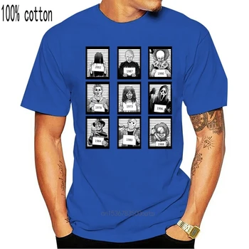 Suaugusieji Helovinas Viršūnes Tee Marškinėliai Siaubo Kalėjimo Nuotrauka Unisex Tinkinti O Kaklo T-Shirt