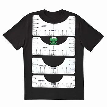 4Pcs/Set T-Shirt Derinimas Valdovas orientuoti T-Shirt Dizainas Mados Valdovai, Kurių Dydis Diagrama 