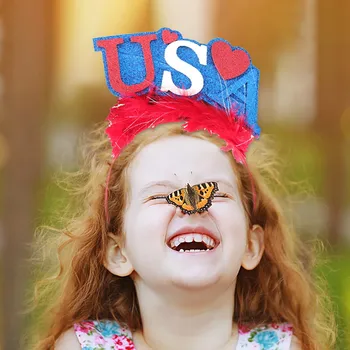 Amerikos Vėliava ekrano užsklandą Nepriklausomybės Diena Plaukų Juosta Šalių Priedus, Skatina Moterų Mados Kaspinai#JAV