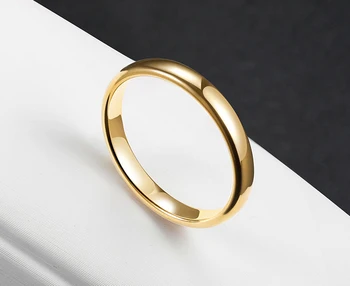 Stilingas 18 K Auksu Blizgantys Žiedas, skirtas Moterų ir Vyrų Paprasta Nerūdijančio Plieno Geometrinis Punk Piršto Žiedą Osioms Šalies Dovanų Naujus R050