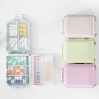 Nešiojamų Mini 3-sluoksnis Balionėlis Tablečių Dėžutės Tablet Medicina Organizatorius Atvejais Splitter Kelionės Asmens Sveikatos Priežiūros Reikmenys