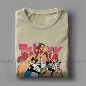 Asteriksas Ir Obeliksas vyriški Marškinėliai Getafix prancūzijos Animacinių filmų, Komiksų Komedija Dogmatix Tee Marškinėliai trumpomis Rankovėmis T-Shirt Medvilnės 4XL 5XL 6XL