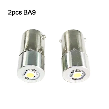 2vnt BA9 LED Žibintuvėlis 0,5 w 1w 3v 4.5 v 6 v 7v 9v 12v 15v Interjero Dviračio Žibintuvėlis Vietoje Lempos Lemputė priekinio žibinto lemputė BA9S