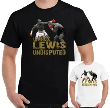 Sunkiasvoris Bokso Čempionas Mike Tyson VS Lennox Lewis T-Shirt. Vasaros Medvilnės trumpomis Rankovėmis O-Neck T Shirt Mens Naujas S-3XL