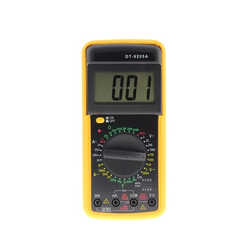Skaitmeninis Multimetras DC/AC Ammeter Voltmeter Srovės Varžos Testeris-LCD Ekranas Srovės Matuoklis