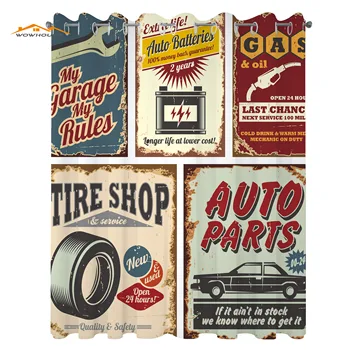 1950 Užuolaidos Senovinių Automobilių Ženklai Automobilių Reklamos Remonto Transporto priemonės Garažo Klasika Aptarnavimo Kambarį Dekoro