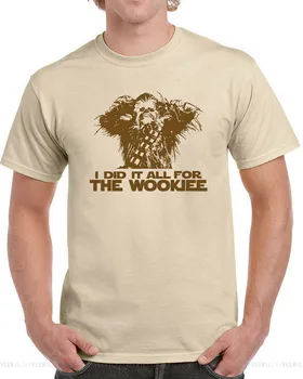 074 Aš Jį Visiems Wookiee Mens Viršūnes Tee Marškinėliai Juokinga Chewbacca Grubus Vulgarus Karai Harajuku Mados Viršūnes Klasikiniai Marškinėliai