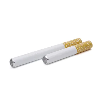 2vnt/daug 78 MM Pypkių Rūkymas Cigarečių Formos Aliuminio Lydinio Tabako Dūmų Vamzdžių Shisha Vandens Vamzdis