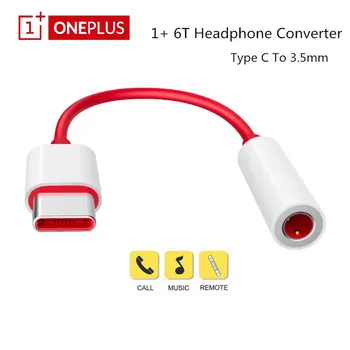 Oneplus USB C Tipo Prie 3,5 mm Ausinių Lizdo Adapteris Aux Audio USB-C Music Keitiklio Kabelį, vieną plus 1+ 7 7T 7TPro 6T