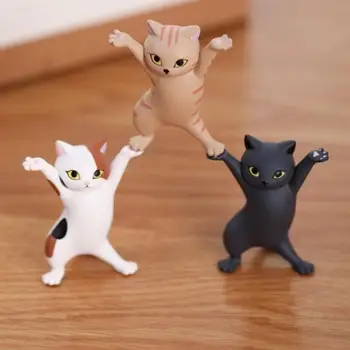Naujas! 1PC Funny Cat Rašiklio Laikiklis Katė Rašiklio Laikiklis Ausinės Stovas Laikiklis, Vaikams, Vaikų, Suaugusiųjų Lėlės Žaislą Dovanų Atletikos Katė Parkeris Laikikliai