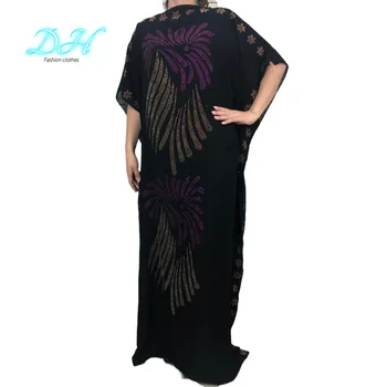 2021 Mados Afrikos Suknelės Moteris Abaja Dubajus Muslino Ilgas Chalatas, Islamo Afrikos Medvilnės Drabužiai Plius Dydis HD033