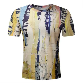 Vasaros Vyrų Negabaritinių Retro trumparankoviai Marškinėliai Mados Harajuku Etninės 3D Atspausdintas O-Kaklo T-Shirt Camiseta Mujer Streetwear