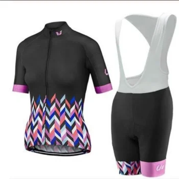 2021 LIV Pro Moterų Triatlonas Trumpas Dviračių Jersey Rinkiniai Skinsuit Maillot Ropa Ciclismo Dviračių Mujer Dviratį Drabužius Eiti Jumpsuit