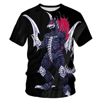 Vasaros mados nauja, vyriški T-shirt anime filmą Dinozaurų Pasaulyje 3D spausdinimo atsitiktinis trumpas rankovėmis marškinėliai su gerai praleidžia orą