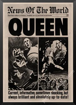 Karalienė Juostos Muzikos Kraftpopieris Plakatas Freddie Mercury,Brian Gali Vintage Aukštos Kokybės Piešimo core Dekoratyvinis Dažymas Sienų Lipduko