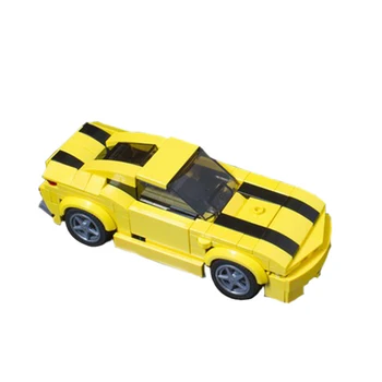 BuildMoc Deformacijos Techninių Automobilio Modelio, Mini Didelis wasp Transformacijos Transporto priemonės super sport 