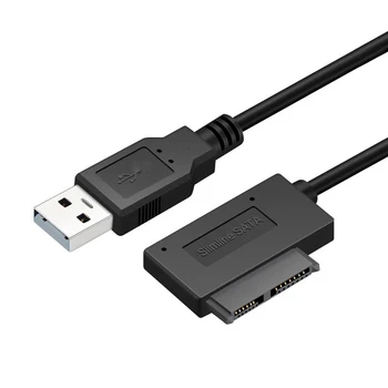 2021 Naujas SATA Į USB Kabelis Sata Su USB2.0 Adapteris 6+7P SATA Su USB2.0 Easy Drive Linijos Perdavimo Sąsiuvinis Optinis Įrenginys