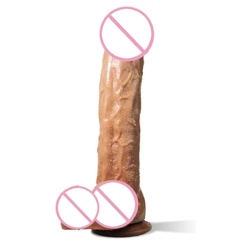 VETIRY Super Ilgio Tikroviškas Dildo Modeliavimas Penis Sekso Žaislai Moters Moterų Masturbacija Stipri Siurbimo Taurės G-taško Orgazmas, Minkštas