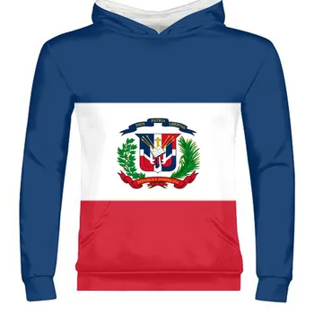 DOMINIKA vyrų jaunimo užsakymą pavadinimas dma užtrauktukas palaidinukė tautos vėliava ispanijos Dominikos Dominicana respublikos spausdinti foto drabužių