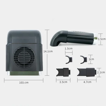 Automobilių Ventiliatorių Magnetinio Ventiliatorius Automobilių Tylus Aušintuvas Belaidžio Įkrovimo USB Ventiliatorius 3Speed Reguliuojamas Universalus Automobilio Galinės Sėdynės Aušinimo