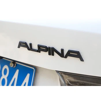 1Pcs Metalo Alpina Logotipas Ženklelis Automobilio Lipdukas Lipdukas Reikmenys BMW E39 E46 E36 E90 E60 E30 E53 E61 E34 E52 